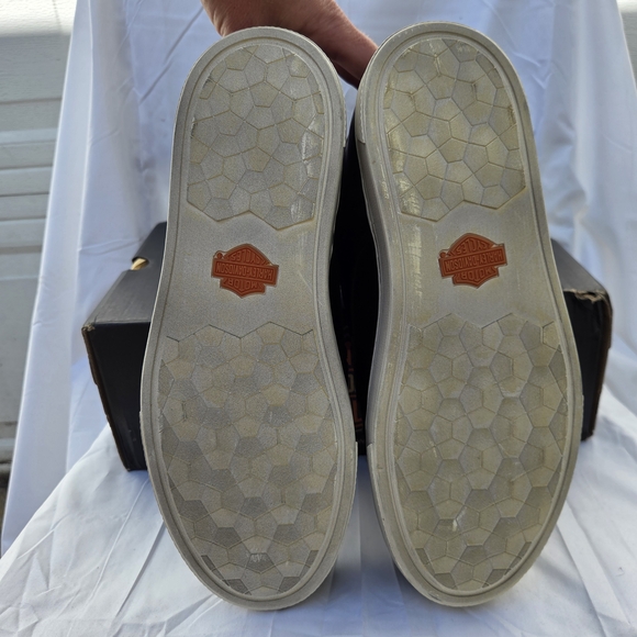 Harley-Davidson Womens Bateman Ankle Pro Riding Sneaker Black Leather Sz 9.5 - Picture 8 of 15